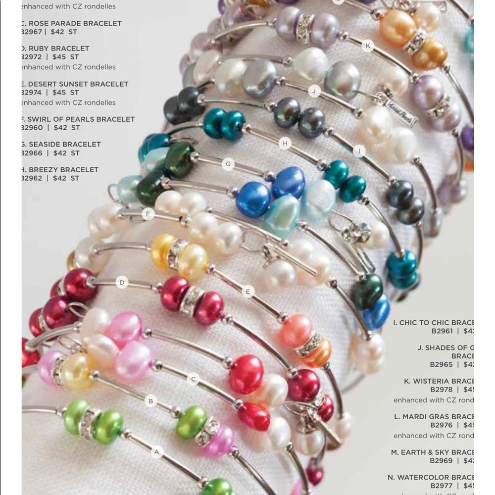 Stackable Pearl Wrap Bracelet - image 5